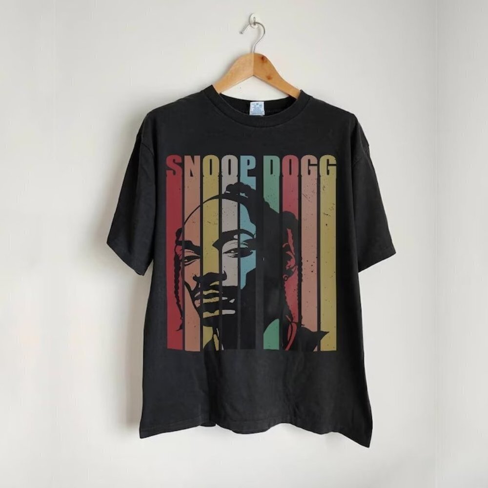 Snoop Dogg Streetwear Gifts Shirt V3 Hip Hop 90S Retro Graphic Tee Comic